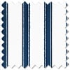 Salcombe Stripe (Blackout), Navy - Motorised Roller Blind